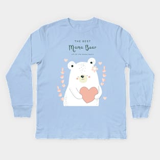 the best mama bear 2023 Kids Long Sleeve T-Shirt